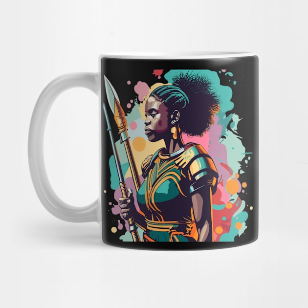 African Woman Warrior by Graceful Designs